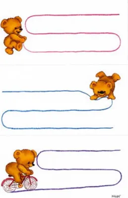 Produktbild von Buchetiketten Bär für Hefte