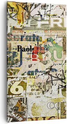 Produktbild von Bild auf Leinwand - Leinwandbild - Graffiti modern - 55x100cm - Wand Bild - Wanddeko - Wandbilder - Leinwanddruck - Bilder - Kunstdruck - Wanddekoration - Leinwand bilder - Wandkunst - PA55x100-3520