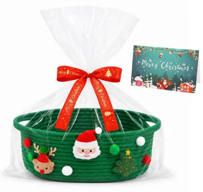 Productafbeelding van Mand voor cadeaus - Vlechtmand - Om te vullen en te decoreren - Leeg