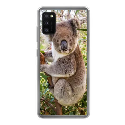 Produktbild von MuchoWow® Handyhülle Schutzhülle Hülle für Samsung Galaxy A41 Koala - Baum - Blätter - Kinder - Jungen - Mädchen Silikon Softcase Handy Hülle - Mobiltelefon