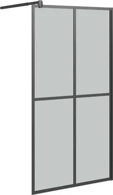 Produktbild von vidaXL Duschwand für Walk-in Dusche 100x195cm Dunkles Sicherheitsglas