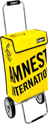 Produktbild von James Einkaufstrolley - AMNESTY-INTERNATIONAL - stabiler Einkaufswagen mit individuelle Design - einfarbig: gelb in Ausführung: Chrome19