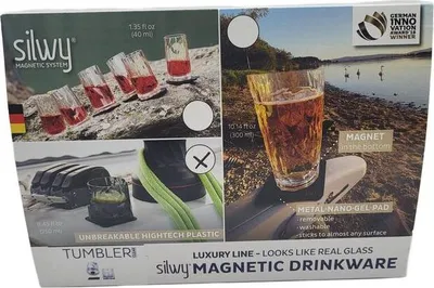 Produktbild von Silwy Magnet-Kunststoffgläser TUMBLER (2er-Set) Hightech, Transparent, Kunststoff, 2 Stück(e), Rund, klar, 250 ml