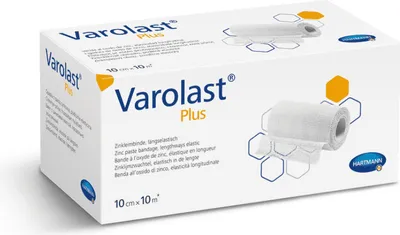 Produktbild von Hartmann Varolast® Plus Zinkleimbinde - 20 Stück - 10 cm x 10 m | Packung (1 Stück)
