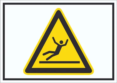 Produktbild von Achtung Rutschgefahr Symbol Aufkleber A8 (52x74mm)