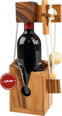 Produktbild von Philos Flaschenpuzzle aus Samena-Holz