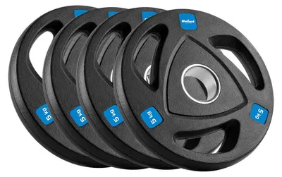 Produktbild von Gewichtsscheiben-Set, 20 kg – Olympische Hantelscheiben mit Gummiüberzug
