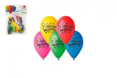 Zdjęcie produktu dla Nadmuchiwany balon 10'' średnica 26cm Happy Birthday 10szt