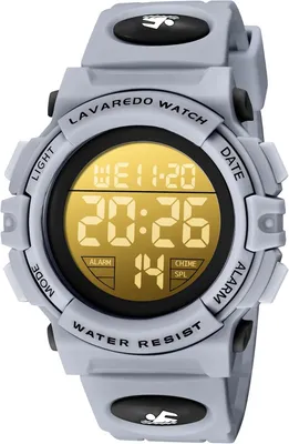 Produktbild von Armbanduhr Digital Uhren für Kinder 50M Wasserdicht Sports Outdoor Digitaluhr Kinder Silikon Wecker/Stoppuhr/LED-Licht/Stoßfest/Datum,Elektronische
