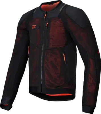 Image de Veste TROOP-AIR PRO, ALPINESTARS (noir/rouge fluo, taille M)