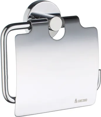Produktbild von Smedbo HOME - Toilettenpapierhalter mit Deckel inCchrom poliert HK3414