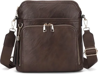 Produktbild von INF Elegante Damen Pendler Schultertasche - Schick & Funktional Kaffee