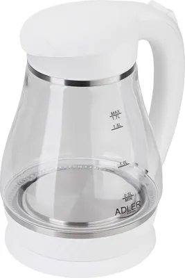 Produktbild von Adler AD 1274 W Wasserkocher 1,7?L - 2200?W, LED, 360°-Sockel, Weiß