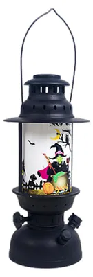 Produktbild von Tragbare Halloween-Laternen, orangefarbene LED-Kerzenlampen, Hängelaternen mit Flammen
