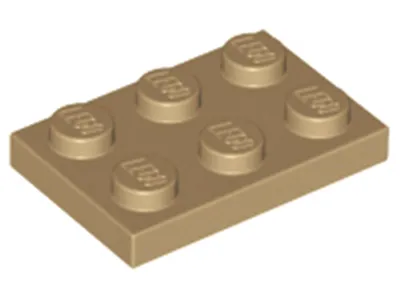Image de Lego® 2x3 panneaux 3021 - 1 pièce beige foncé