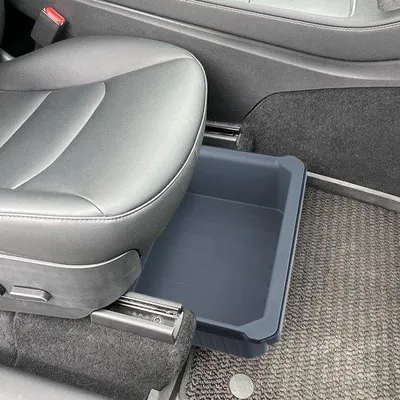 Produktbild von Autostoelorganizer mit verstecktem Aufbewahrungsbeutel, kompatibel mit Tesla Model Y
