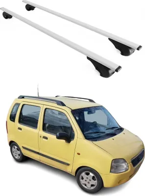 Image de Barres de toit Transversales pour Suzuki R+ 1997-2004 Fer Argent