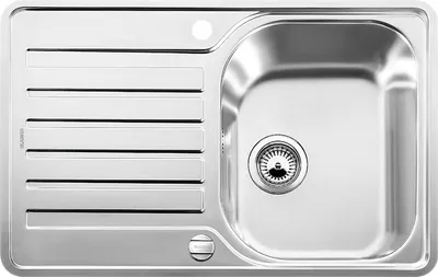 Immagine prodotto di Blanco Lantos 45 - Lavello, 768x488 mm, compatto, con comando di scarico, acciaio inox spazzolato 519059