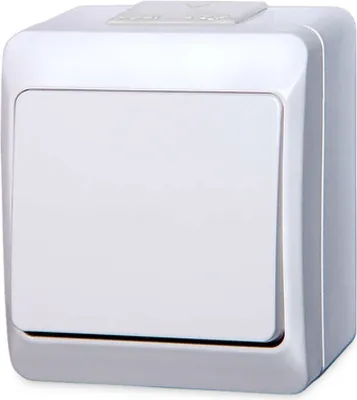 Obrázok produktu pre vypínač na povrch biely 6 striedavý 250 V 5331-02 / prepínač
