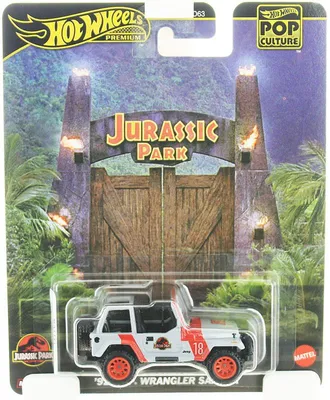 Produktbild von Mattel Hot Wheels Car Jurassic Park Jeep WRANGLER SAHARA