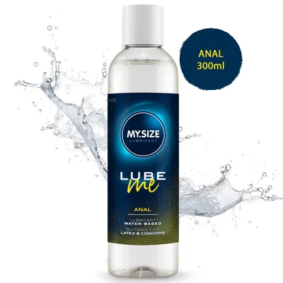 Produktbild von MY.SIZE Lube Me ANAL Gleitgel 300ml - Spezielles Premium Gleitmittel für den Analbereich | Wasserbasiertes Intimgel mit extra lang anhaltender Gleitfähigkeit | Hautfreundlich & feuchtigkeitsspendend für sanfte Anwendung | Frei von Duftstoffen, Farbstoffen