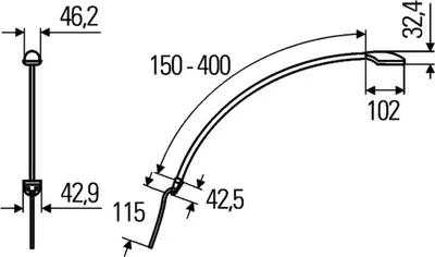 Produktbild von HELLA Leseleuchte 2JA 346 720-011 innen 295mm