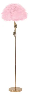 Obrázek produktu pro FURNLUX Stojací lampa Slimmy Gold 50 cm / Hlavní barva: zlatá / Rozměry: 50 x 165 x 50 cm