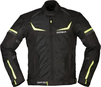 Immagine prodotto di Giacca in tessuto da moto Modeka Yannik Air, nero/neon, 4XL