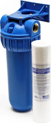 Image de Naturewater NW-BR10B1 Filtre à eau potable à 1 étape – 130 x 140 x 340 mm – 26,16 mm (3/4") – 360 l/h – avec Filtre à sédiments – Purification Filtration