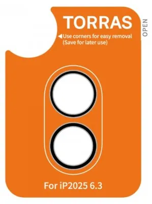 Imagen del producto de Torras - Protector de lente para cámara de iPhone 17, color negro