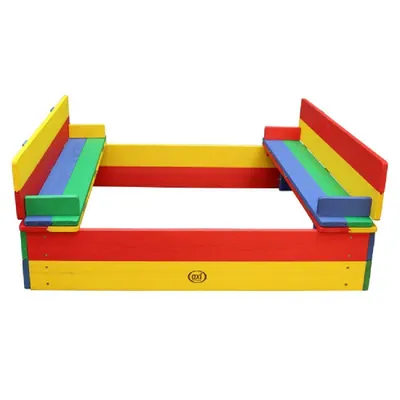 Produktbild von Axi Sandkasten Ella 100 x 95 x 20 cm Holz Bunt