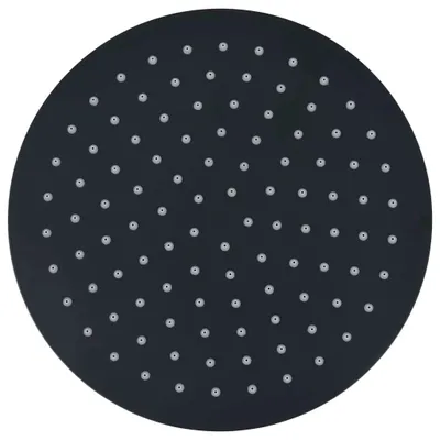 Immagine prodotto di Testa Doccia a Pioggia in Acciaio Inox 25 cm Rotonda Nera