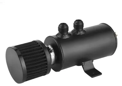 Imagen del producto de Recipiente colector de aceite de 0,75L - Depurador profesional - Accesorios para automóviles - Componentes modificados - Fácil mantenimiento - Nivel de líquido visible - Tanque de recolección de aceite