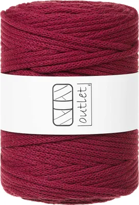 Produktbild von Weinrot Flechtkordel 5mm 100m OUTLET