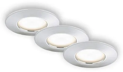 Produktbild von Briloner LED Einbauleuchten chrom 3er-Set 3xLED-Modul/4,8W