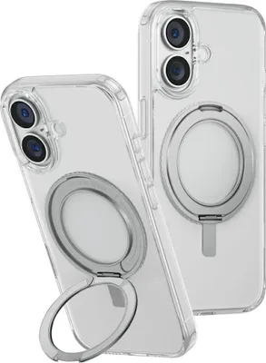 Image de Uniq Swivix Housse Pour Iphone 16 Plus 360 Support pivotant Transparent