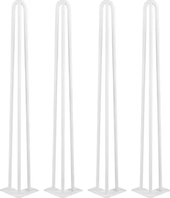 Produktbild von 4x Hairpin Legs 71cm Tischbeine Haarnadel-Tischbeine Tischzubehör DIY Weiß