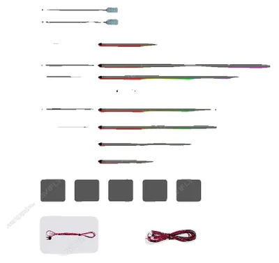 Image de Éclairage d'ambiance, LED colorées, lampe décorative pour voiture, éclairage d'ambiance