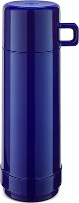 Produktbild von ROTPUNKT Isolierflasche JESPER I 0,75 ltr. - Glaseinsatz I geschmacksneutral -hochwertig, Thermoflasche mit Griffbecher hyperblue