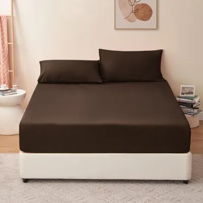 Productafbeelding van Spreeikussen 180x200 cm, donkerbruine microvezel, met een inlegdiepte van 40 cm