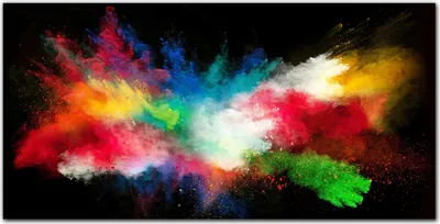 Produktbild von Coloray Küchenrückwand 100x50 Spritzschutz aus Glas - Explosion