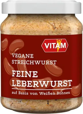 Produktbild von Vitam veganer Bohnenaufstrich nach Art Feiner Leberwurst -  - 120g