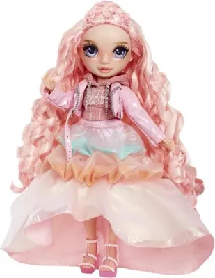 Image de Poupée Rainbow High Winter Wonderland Rose, Révèle ta Couleur, Crée Bonhomme de Neige, Dès 4 ans
