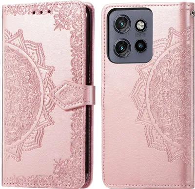 Obrázek produktu pro imoshion Mandala skládací pouzdro Motorola Edge 60 Neo – růžové zlato