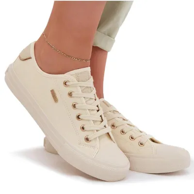 Zdjęcie produktu dla Trampki Damskie Big Star TT274004 Jasnobeżowe 38