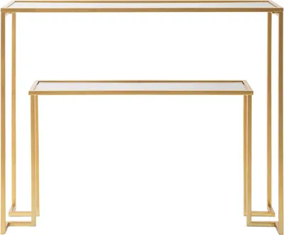 Obrázek produktu pro Konzola Console Level 100 x 35 x 80 cm kov sklo zlato