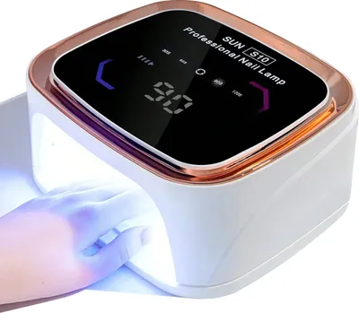 Produktbild von 108W Wireless UV/LED Nageltrockner mit LCD-Anzeige, 36 LEDs, 7800mAh Akku, 4 Zeitmodi, Intelligente Infrarotsensoren, Weiß