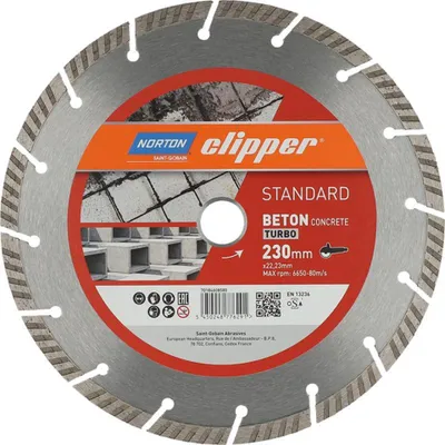 Produktbild von Norton Diamantscheibe Standard Beton Turbo, Durchmesser 230