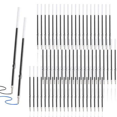 Productafbeelding van Set met 60 balpennenkernen, zwart en blauw, 98 mm