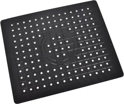Obrázok produktu pre Čierna protiskluzová odkvapkávacia podložka 31 x 26 cm, silikónová